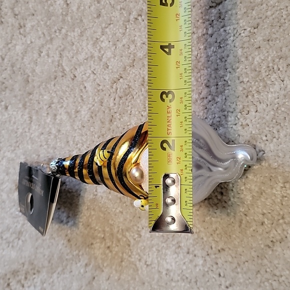 NWT Robert Stanley Gnome Bee Blown Glass Ornaments Set of 3 - Picture 4 of 4